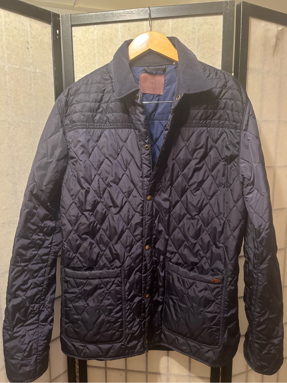 SCOTCH & SODA Amsterdam Couture Quilted Navy Jacket